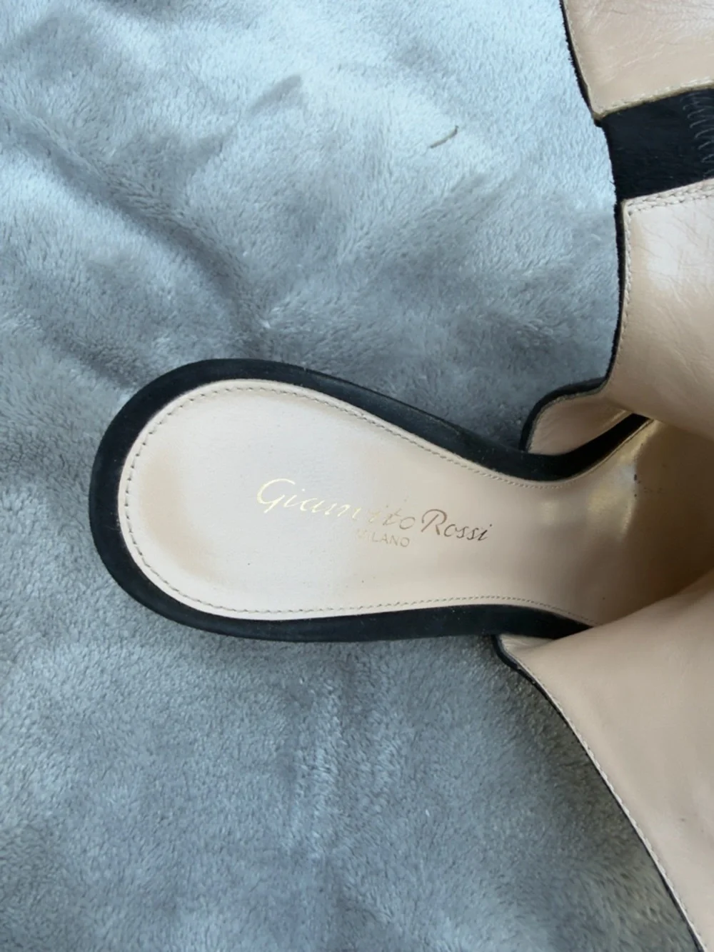 Gianvito Rossi Black Suede Wedge Peep-Toe Slingback Sandals